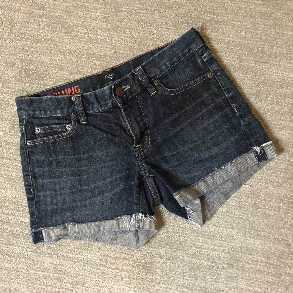 J. Crew Hipslung Denim Shorts